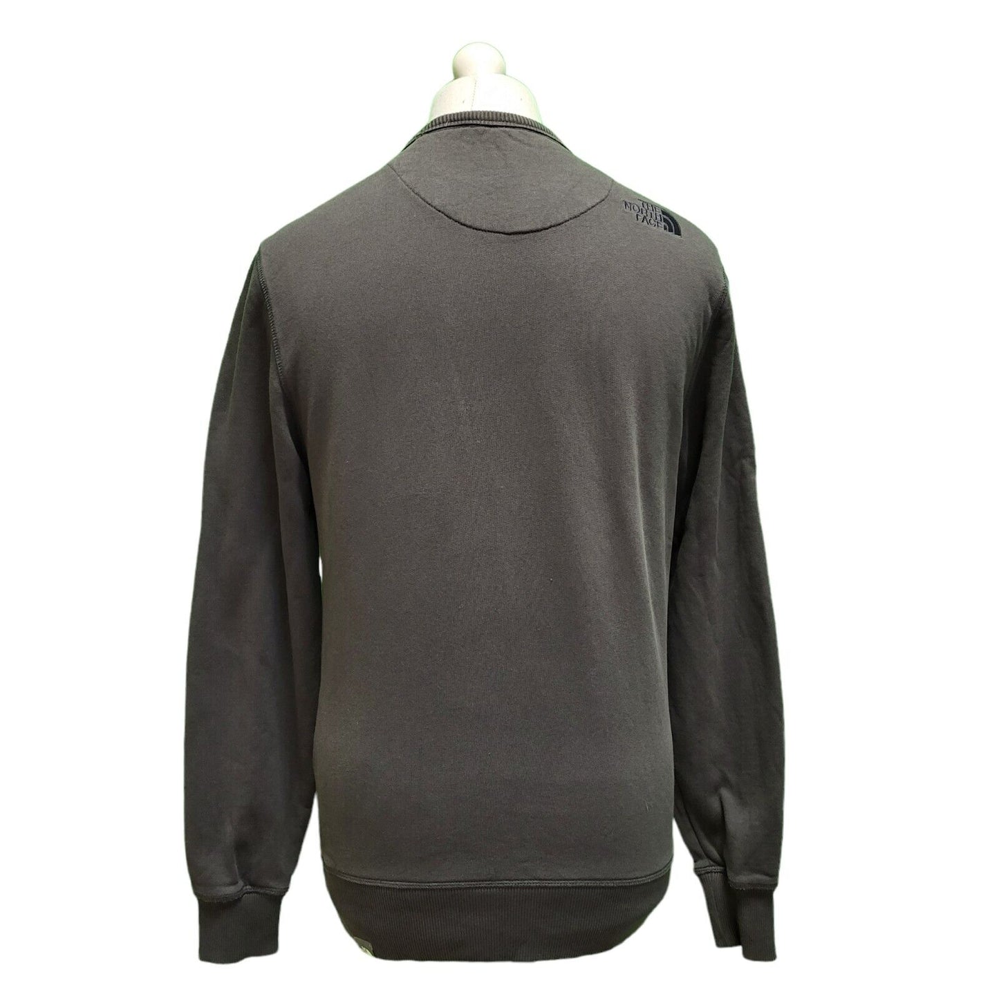 The North Face Grey Crew Neck Long Sleeve Sweatshirt Men's uk Small H684