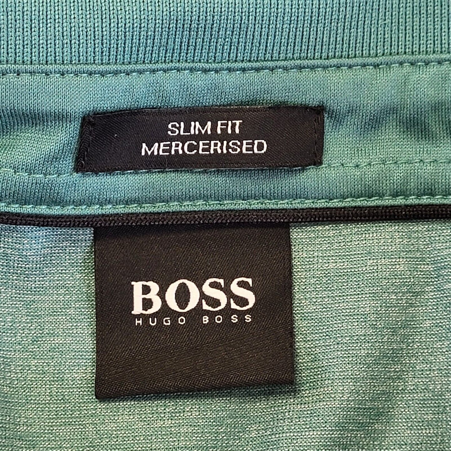 Hugo Boss Green Short Sleeve Polo Shirt Mens Uk L EU 54 G336