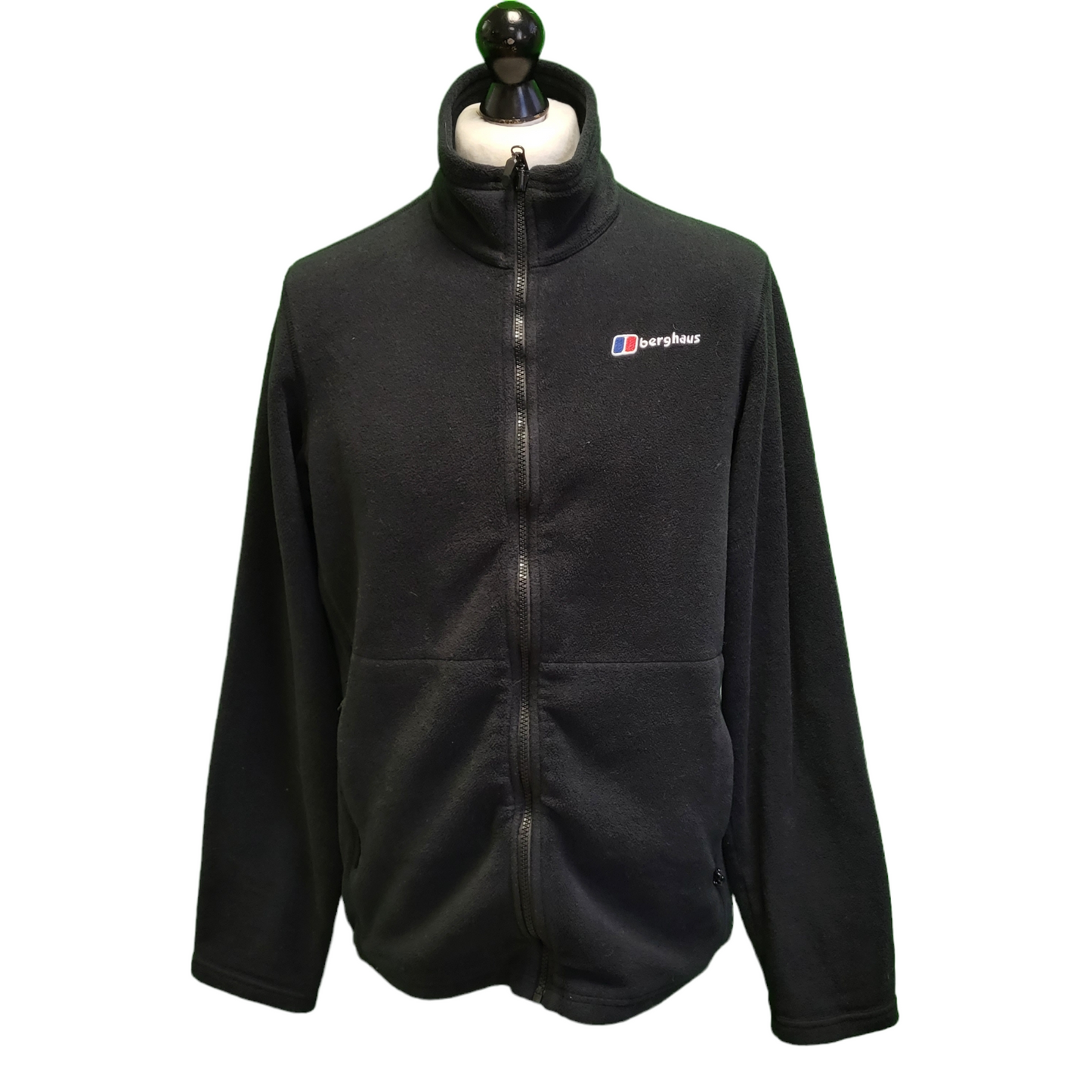 Berghaus Black Zipped Fleece Hiking Walking Jacket Men's UK xL EU 56 H955