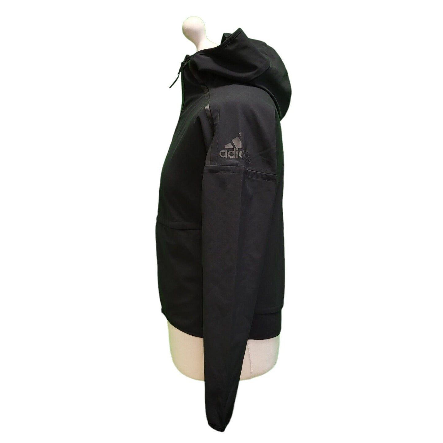 Adidas Black Zip Hooded Track Jacket UK Women's S 8-10 H793