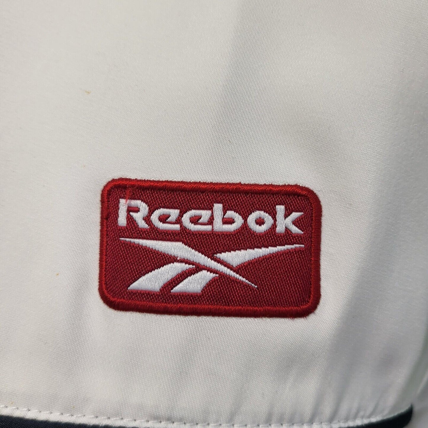 Reebok White Navy Blue Lightweight Sports Jacket Women's UK 16 eu 44 H363
