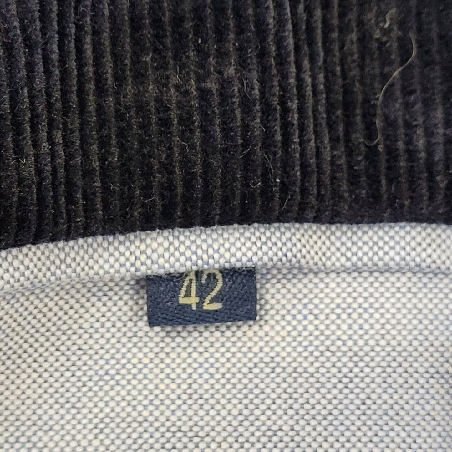 Feraud Navy Blue Corduroy Suit Blazer Jacket Uk Men's M 40" G272