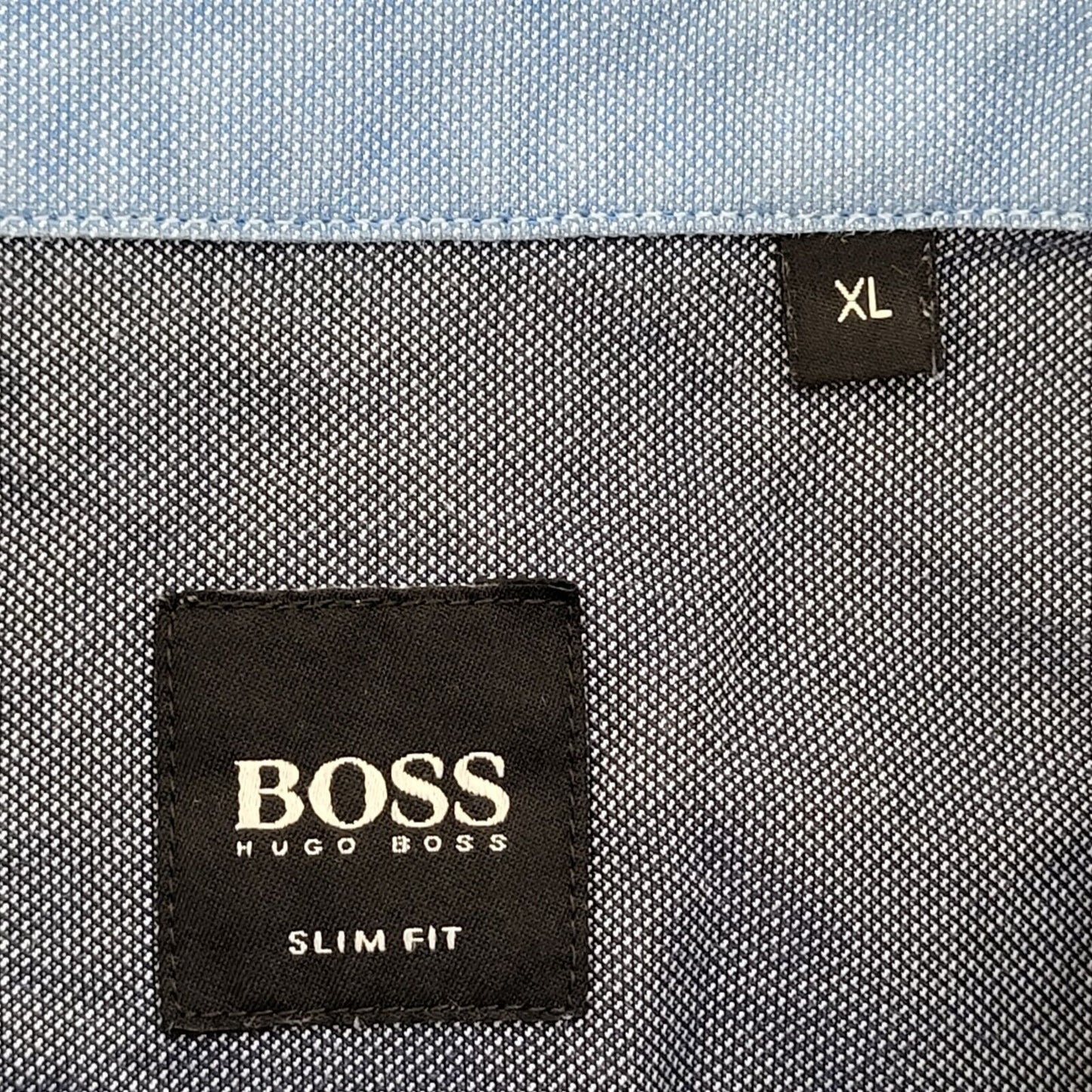 Hugo Boss Blue Long Sleeve Slim Shirt Uk Men's X Large G545