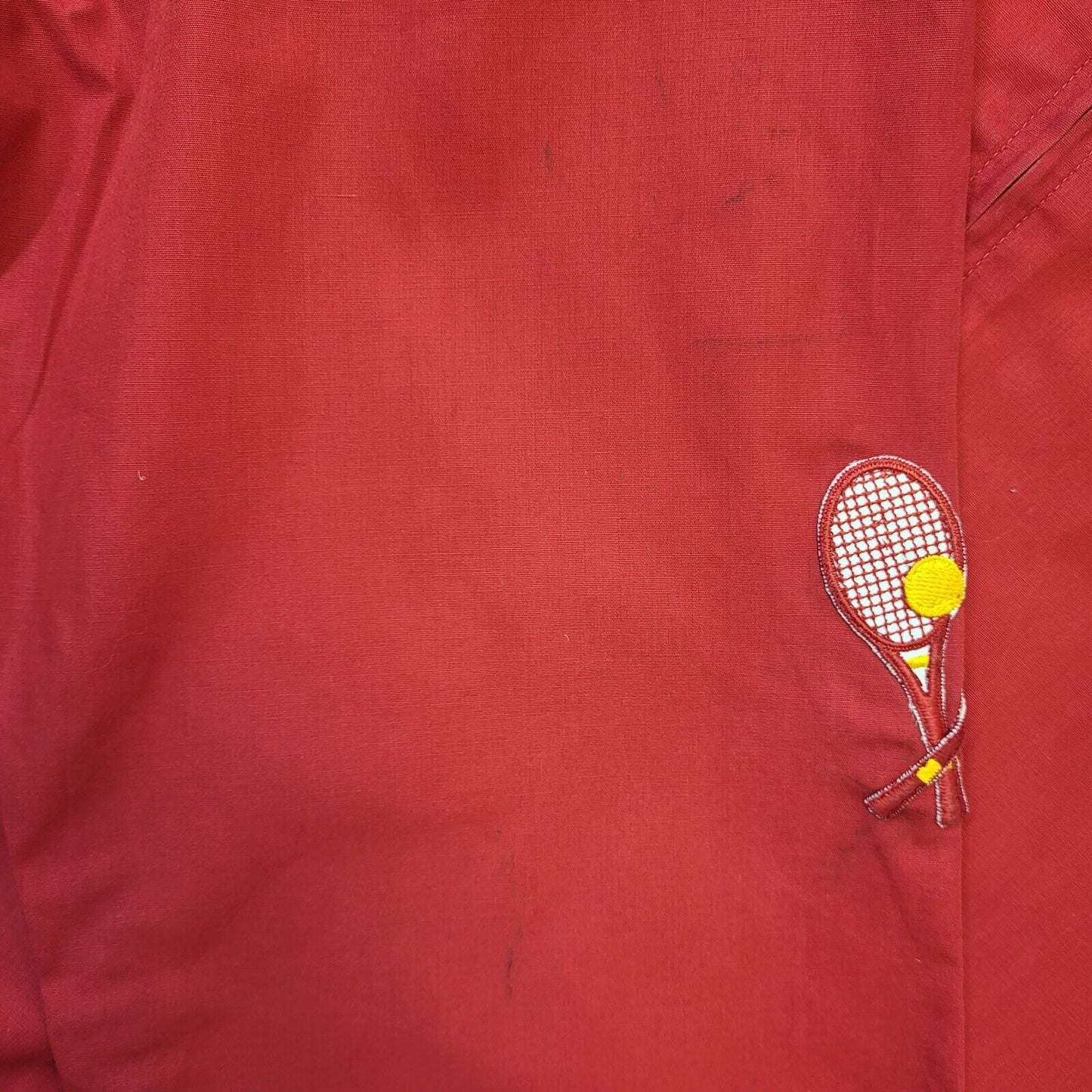 Ralph Lauren Tennis Red Blue Hooded Sports Jacket Women's Uk M 10 H111