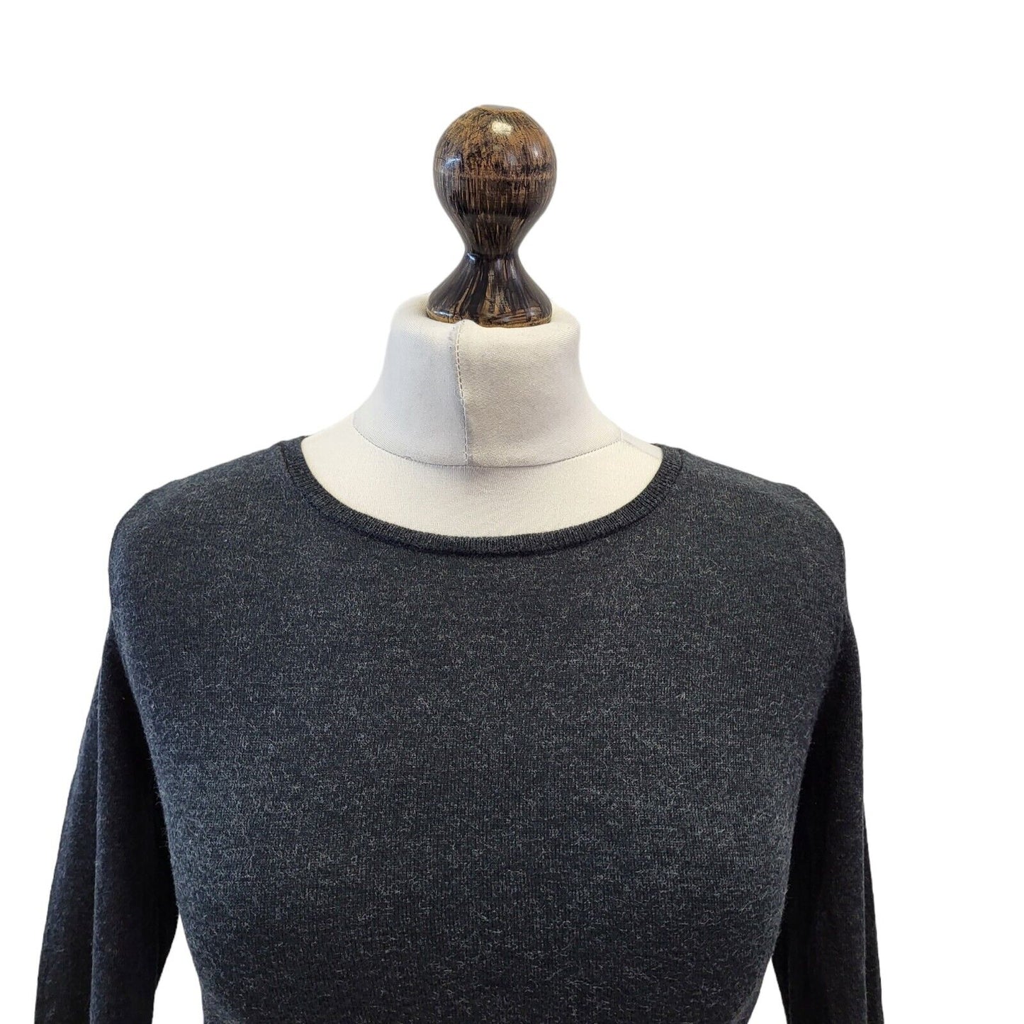 Replay Grey Round Neck Wool Jumper Uk Women's XS Eu 34 G235