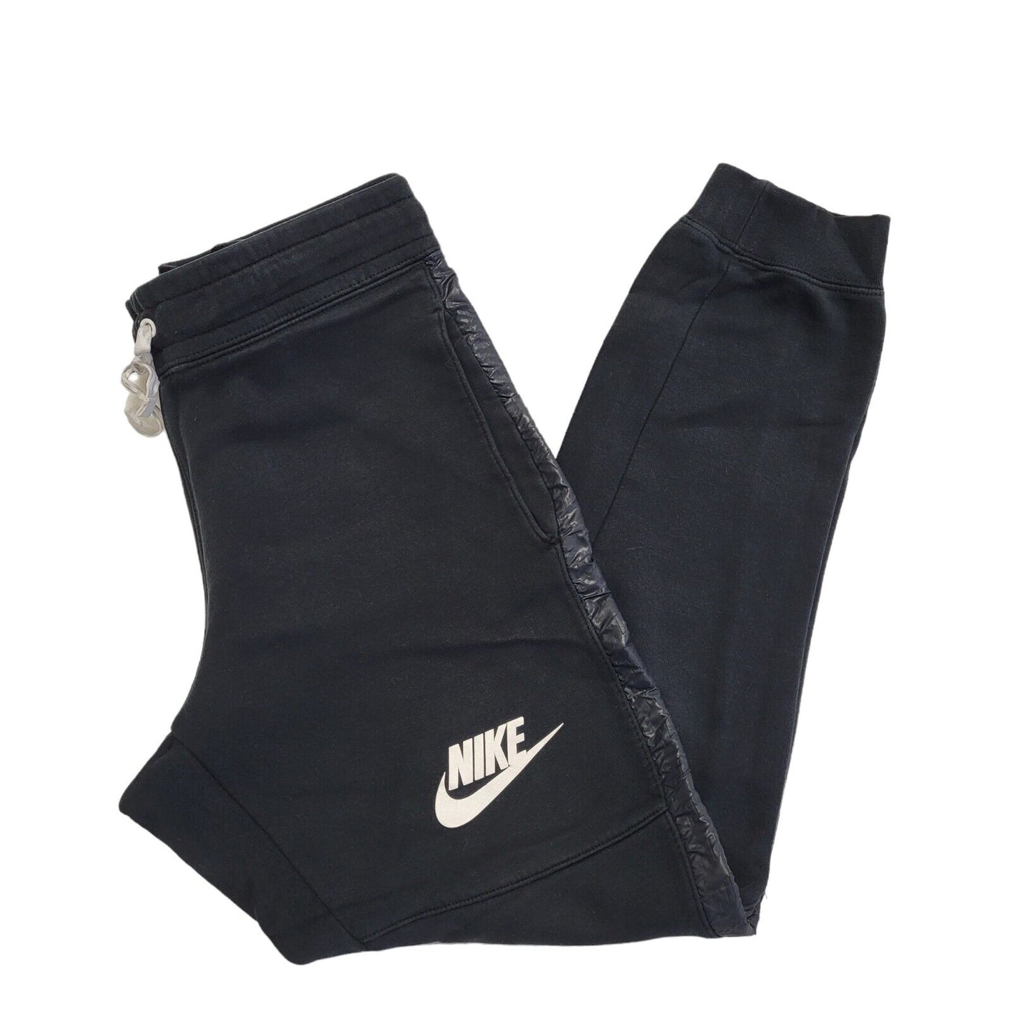 Nike Black Cuffed Skinny Fit Tracksuit Jogger Bottoms Men's UK S W30 L30 H242