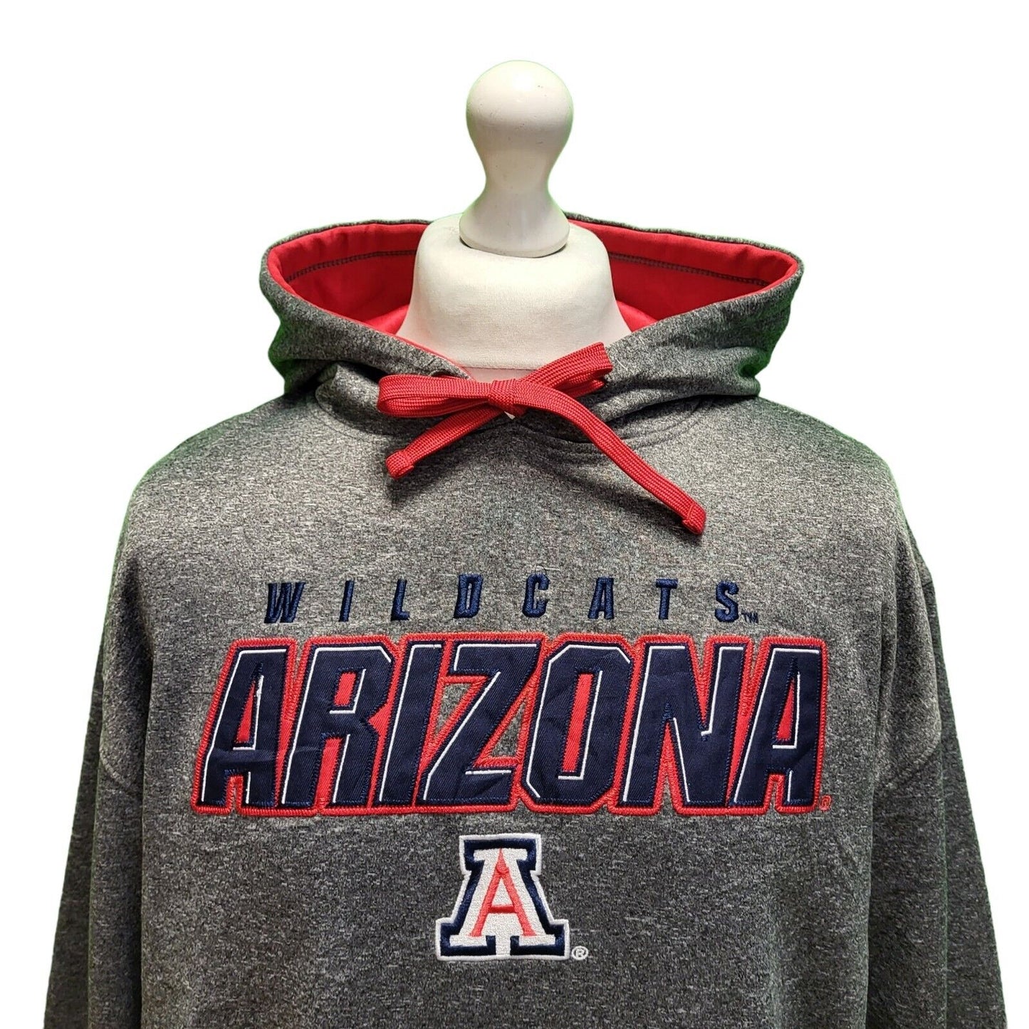 Arizona Wildcats Grey Long Sleeve Casual Sweatshirt Hoodie Men's UK L EU 54 H590