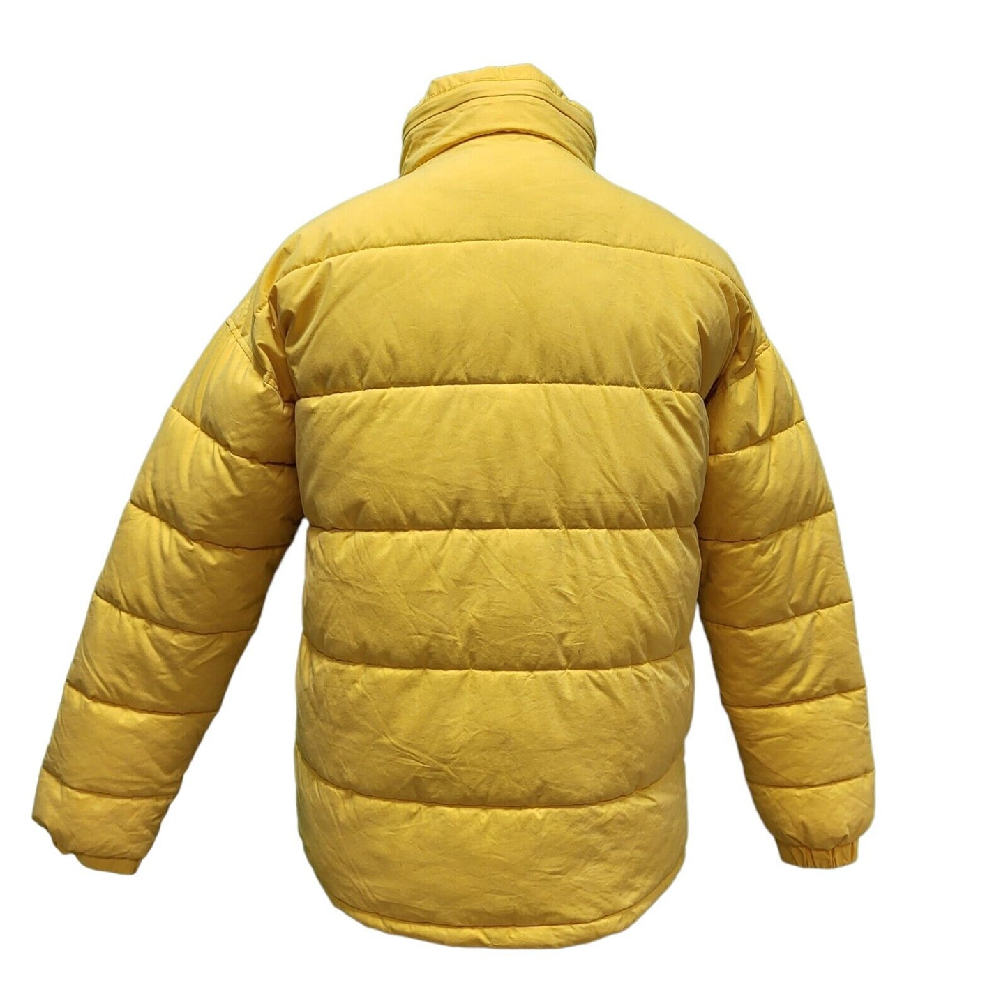 Schott Yellow Zipped Puffer Jacket UK Men's Medium H922