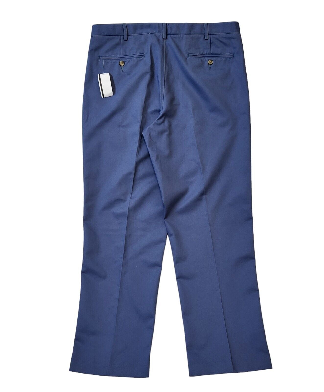 Lands' End Blue Straight Leg Chino Trousers Uk Men's XL W36 L31 Bnwt G206
