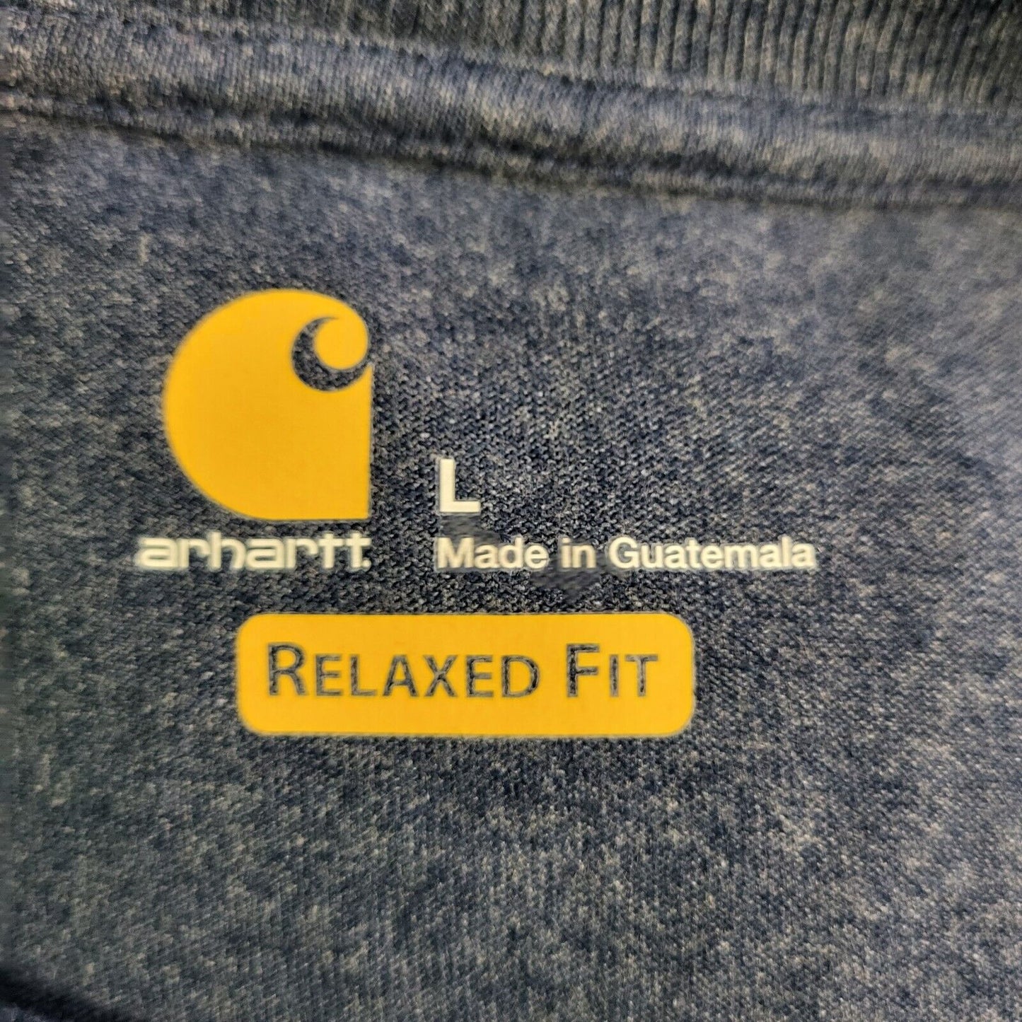 Carhartt Blue Long Sleeve Cotton Sports Relaxed Fit T-Shirt Uk Men's L H742