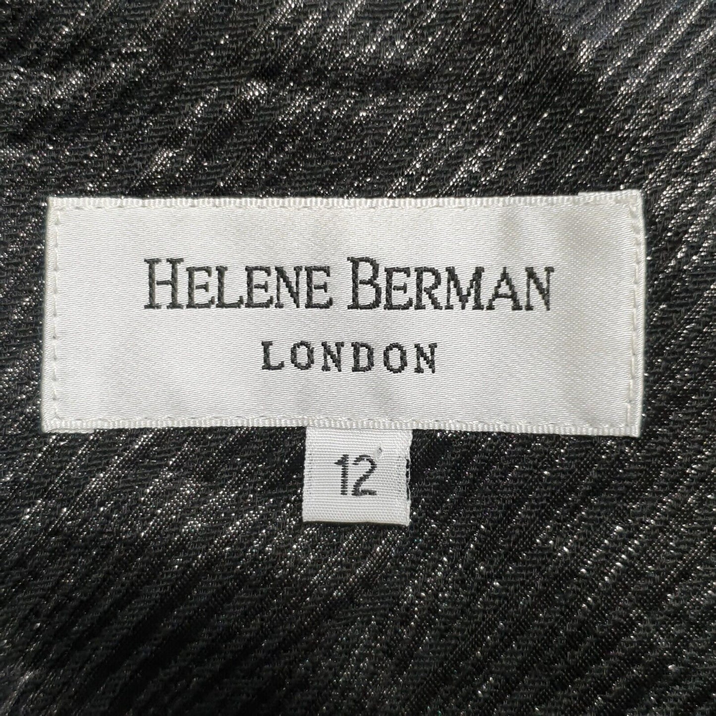 Helene Berman Black Elasticated Mini Skirt Uk Women's 12 W30 Eu 40 G47
