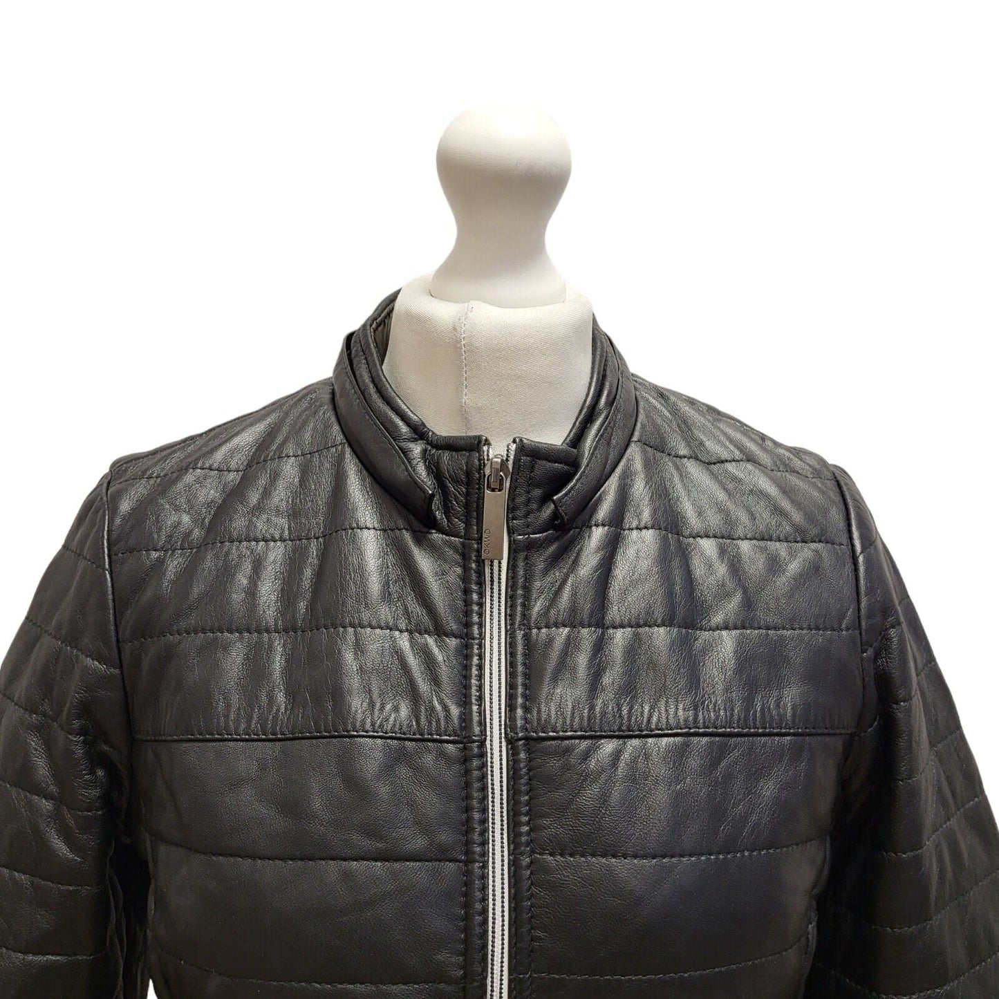 Oakwood Black Zipped Nylon Coat UK Women's Small BB321