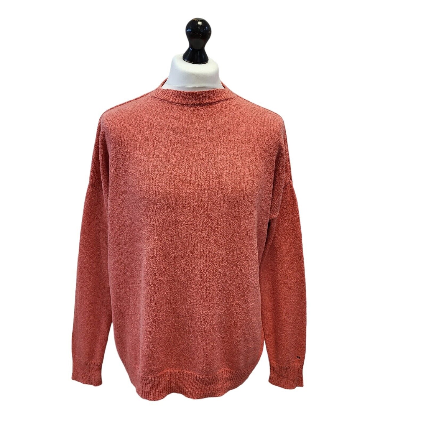 Tommy Jeans Jumper Crew Neck Orange Mens UK XS EU 44 G370