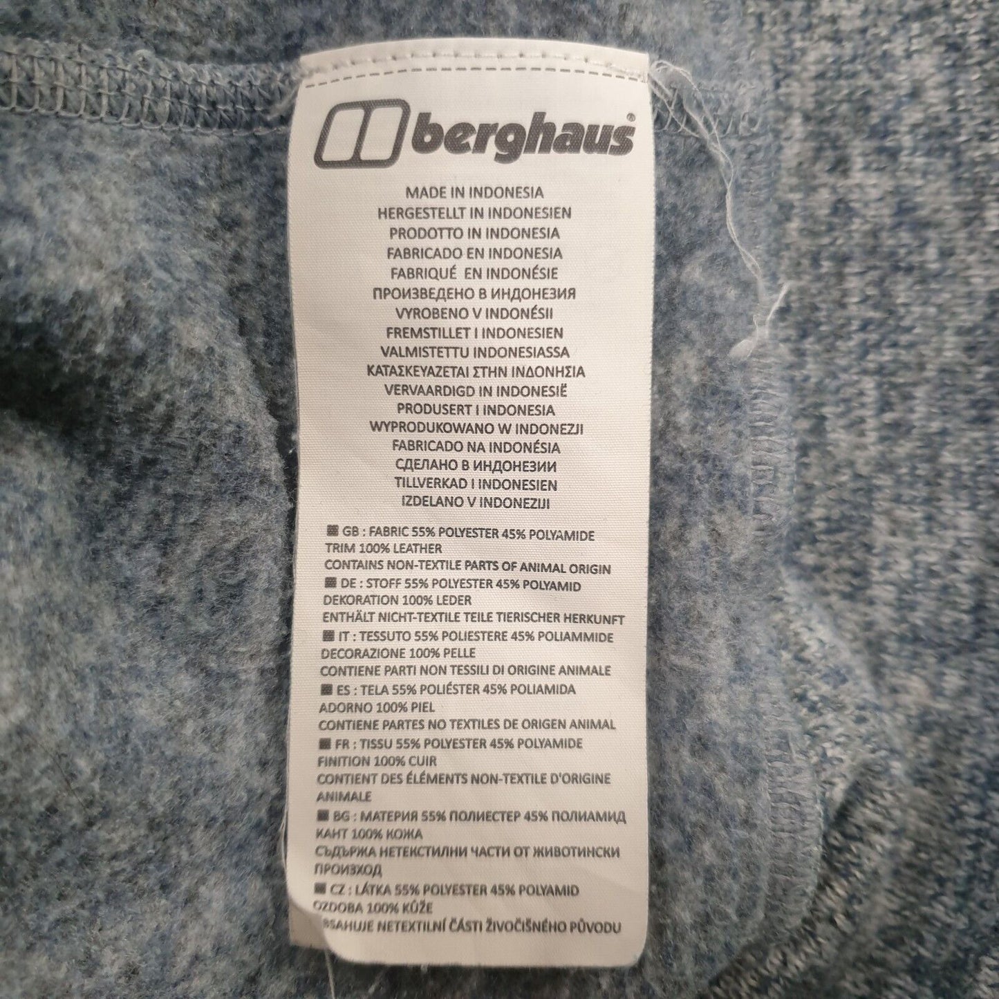 Berghaus Grey Zipped Drawstring Sweatshirt Hoodie Women's Uk XL 14 EU 44 H935
