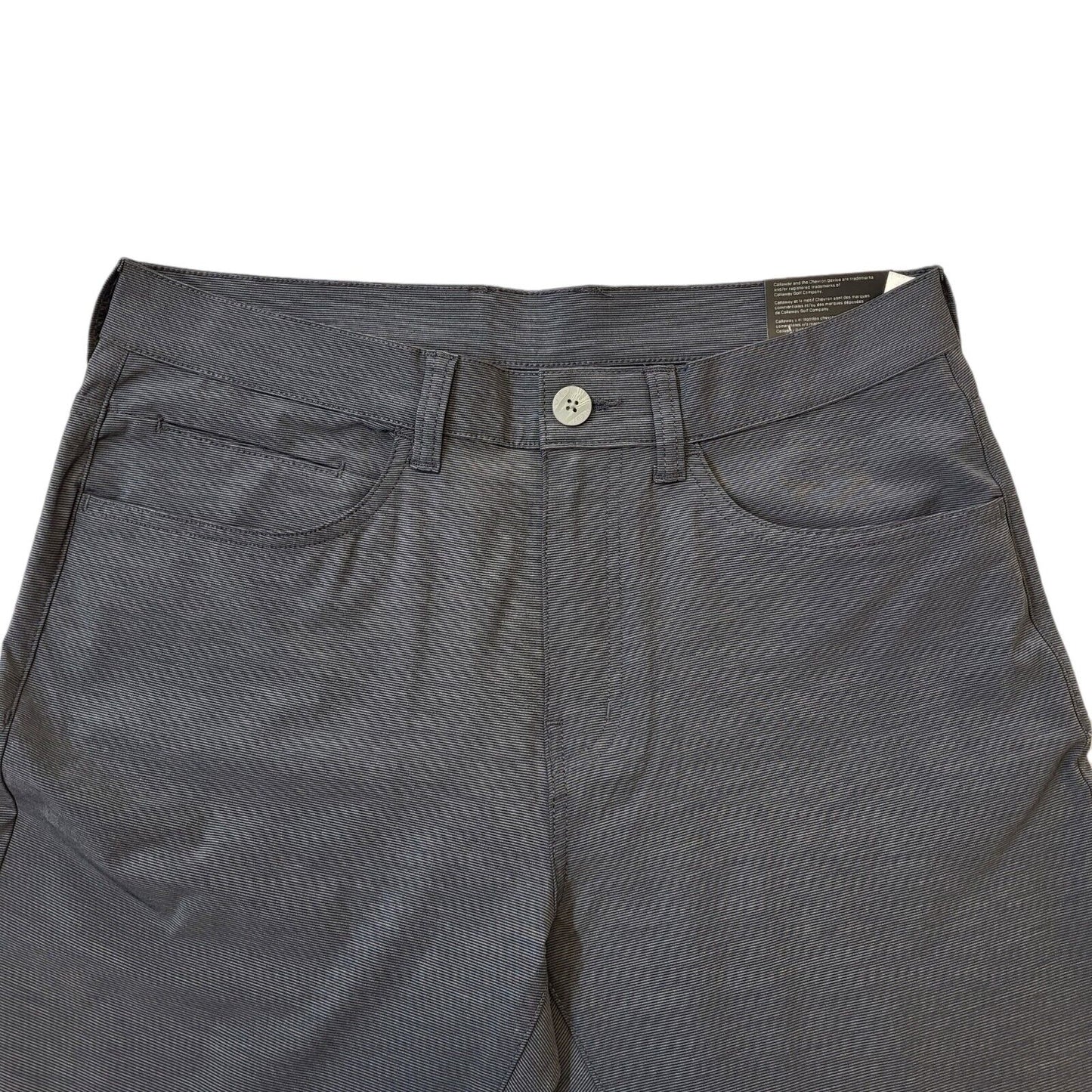 Callaway Grey Straight Zipper Golf Trousers Uk Men's M W32 L30 Bnwt G205