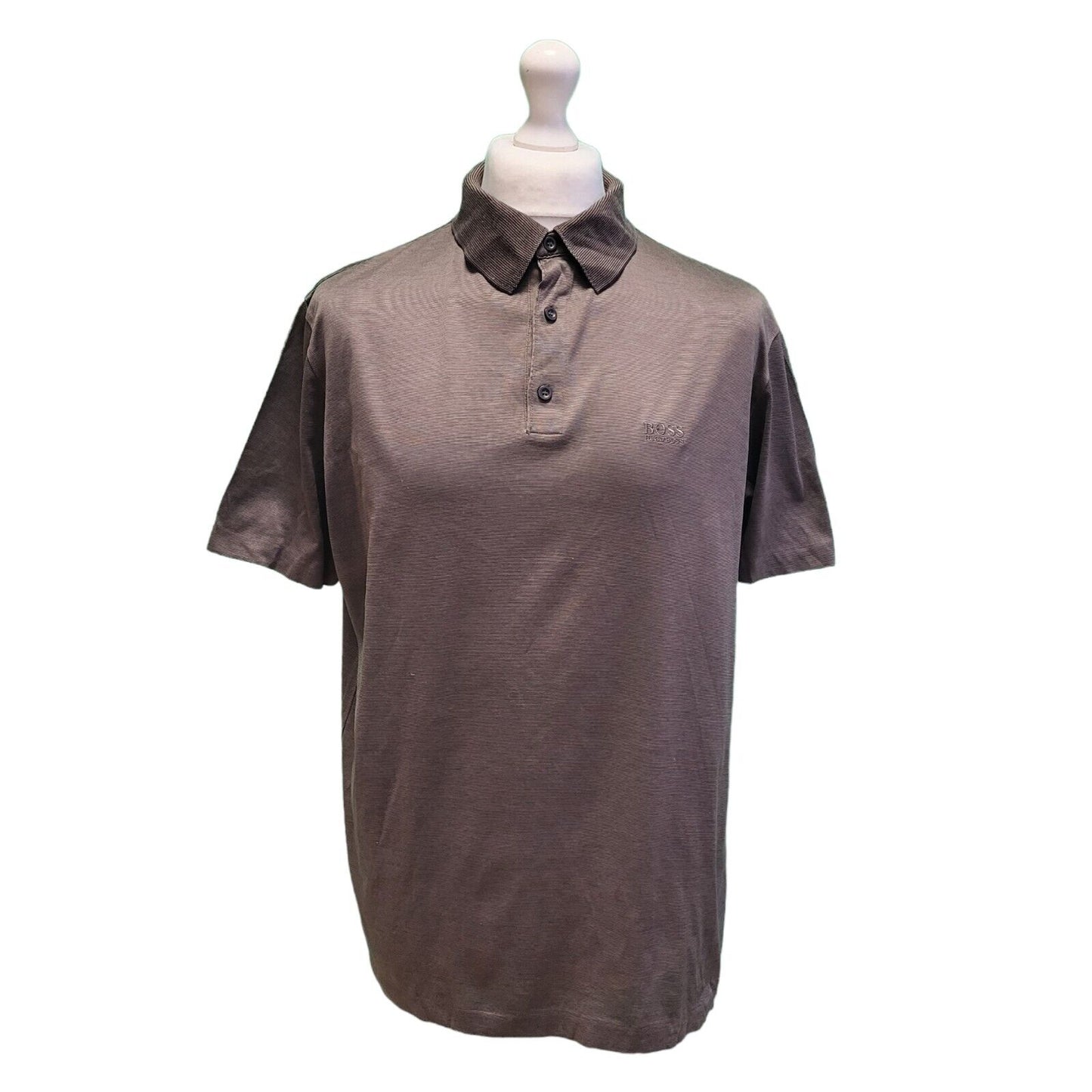 Hugo Boss Brown Slim Fit Short Sleeve Polo Shirt Men's Uk XL EU 56 H130