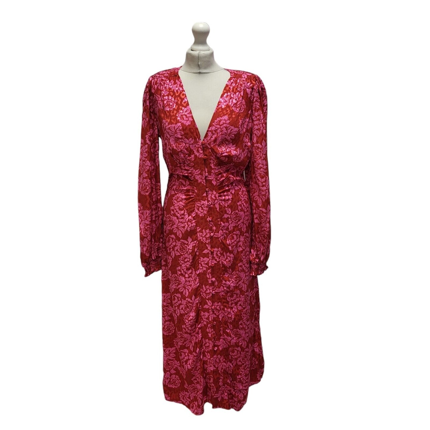 River Island Pink Bright Berlin Doll Evening Dress Women's UK 12 BNWT BB406