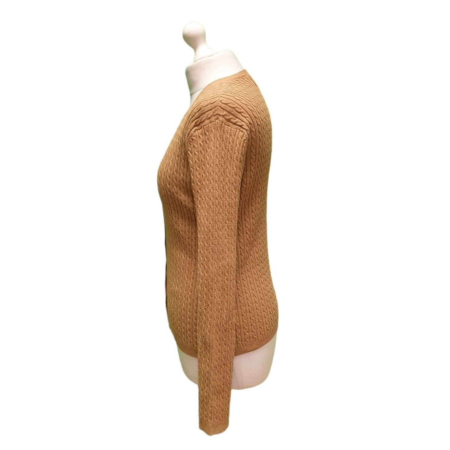 Ralph Lauren Brown Button Cardigan Women's UK L 12 EU 40 H933