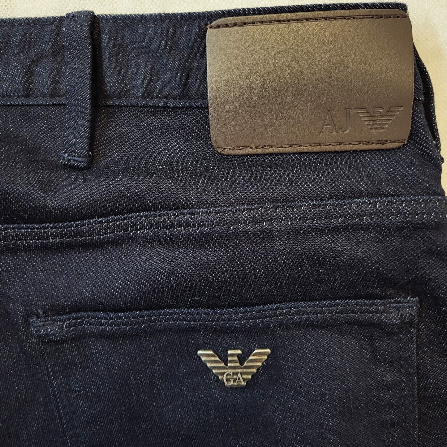 Armani Jeans Blue Tapered Denim Jeans Mens S-M W31 L32 G321