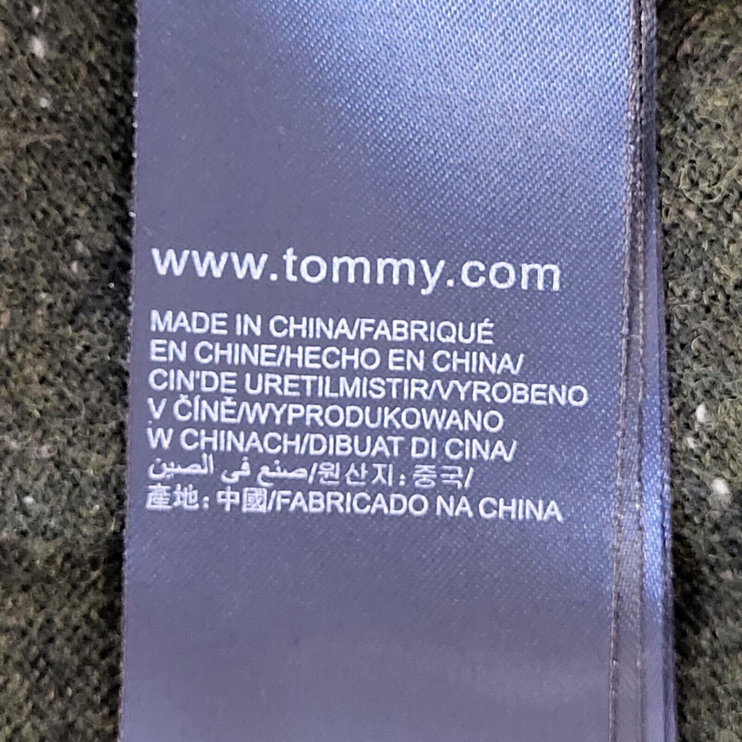 Tommy Hilfiger Jumper Crew Neck Green Mens UK S EU 48 G374