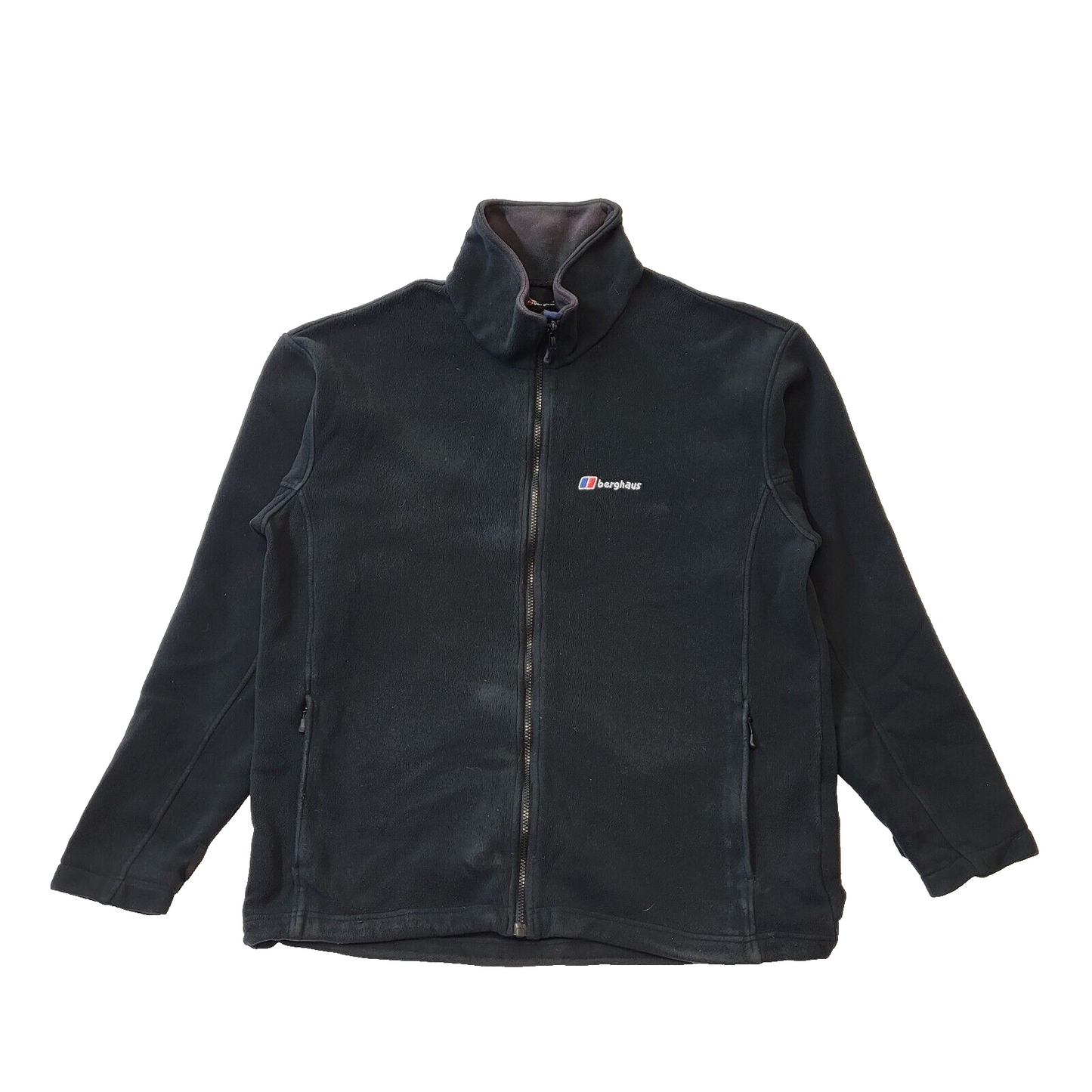 Berghaus Black Zipped Fleece Hiking Walking Jacket Uk Men's XL H918