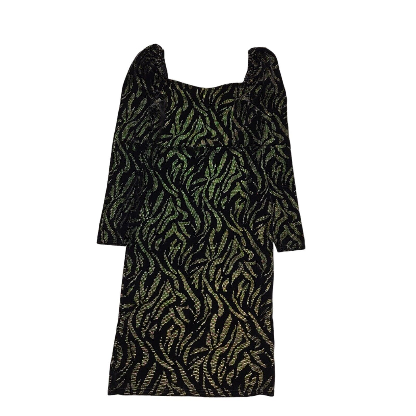 Coast Black Gold Long Sleeve Evening Dress UK Women's 12 BB337