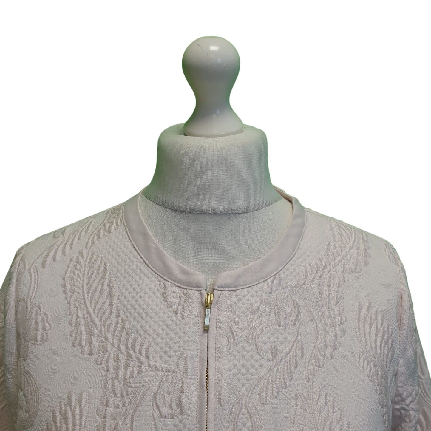 Coast Friday Pink Floral Quilted Bomber Jacket UK Women's 12 H789