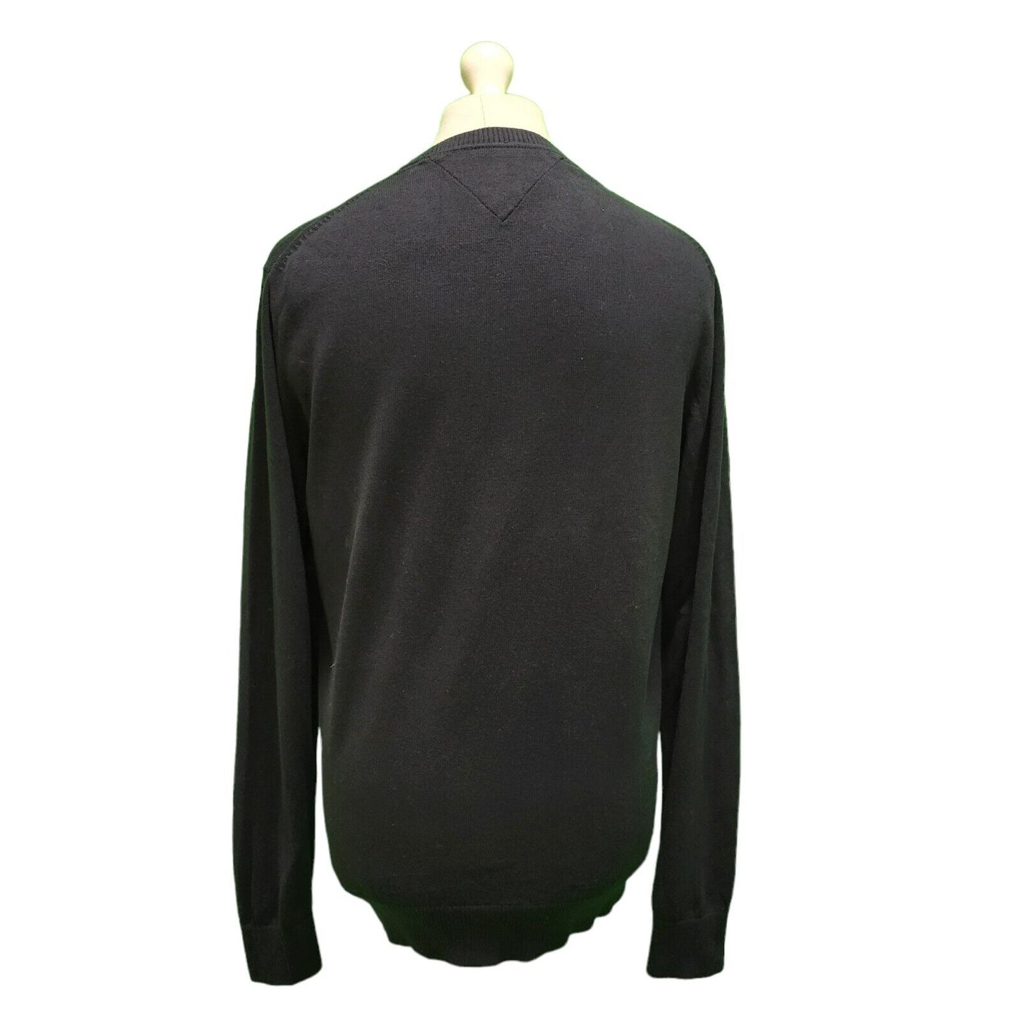 Tommy Hilfiger Black Long Sleeve Knit Casual Jumper Men's UK L H166