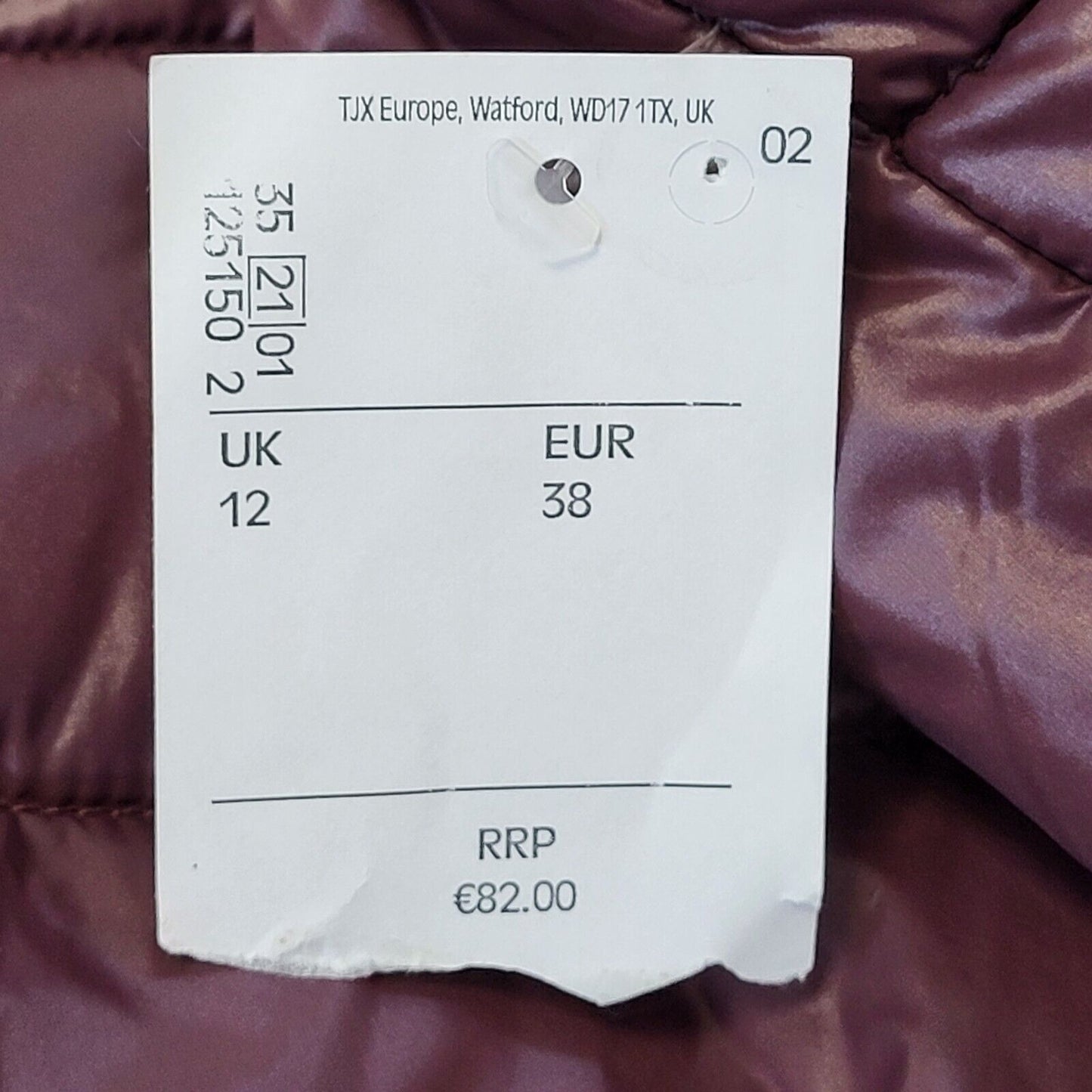 Rupert & Buckly Purple Quilted Puffer High Neck Coat BNWT UK 12 EU 40 G169