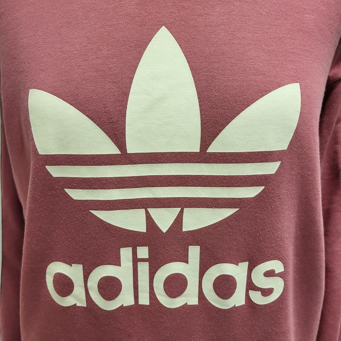 Adidas Sweatshirt Hoodie Drawstring Pink Uk Women's Size 10 G414