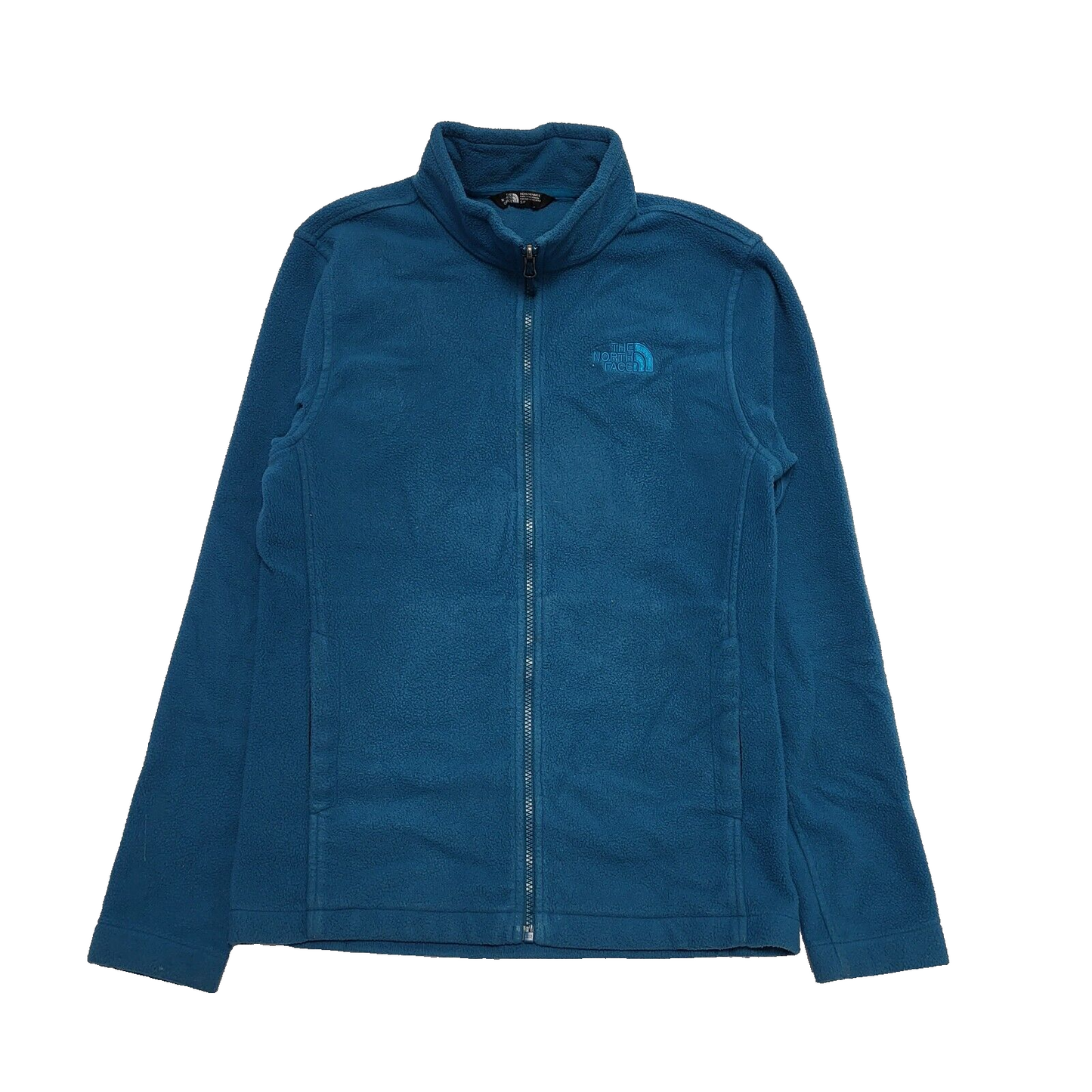 The North Face Turquoise Zipped Fleece Hiking Jacket uk Men's Small H792