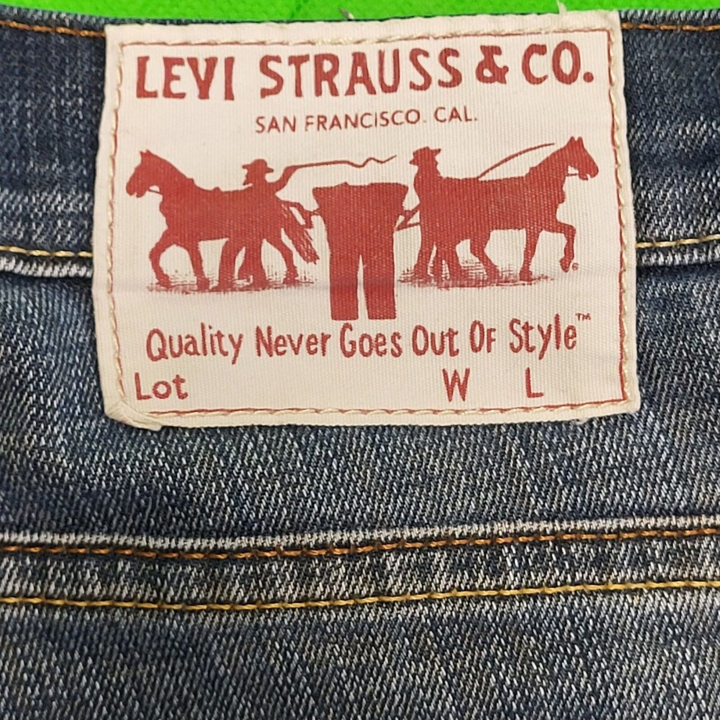 Levi's Faded Blue Straight Leg Zipper Fly Denim Jeans Men's UK S W31 L30 H520