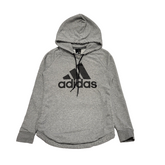Adidas Grey Drawstring Sweatshirt Hoodie Women's UK XS 4-6 EU 34 H945
