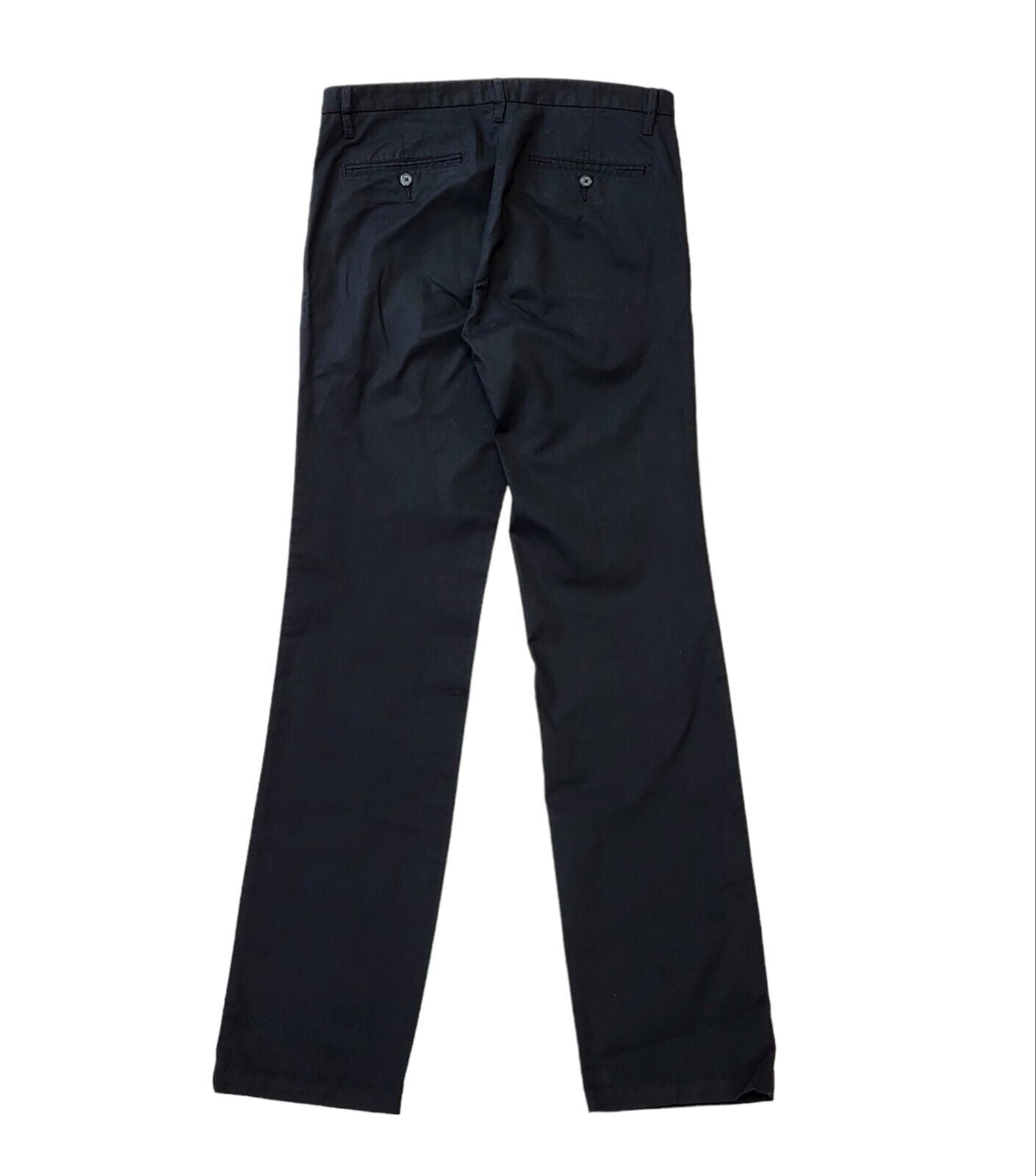 DKNY Black Straight Leg Trousers Uk Men's M W32 L34 Bnwt G203