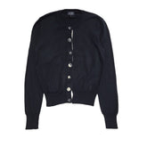 Armani Jeans Navy Blue Round Neck Button Cardigan Women's Uk S 8 H607