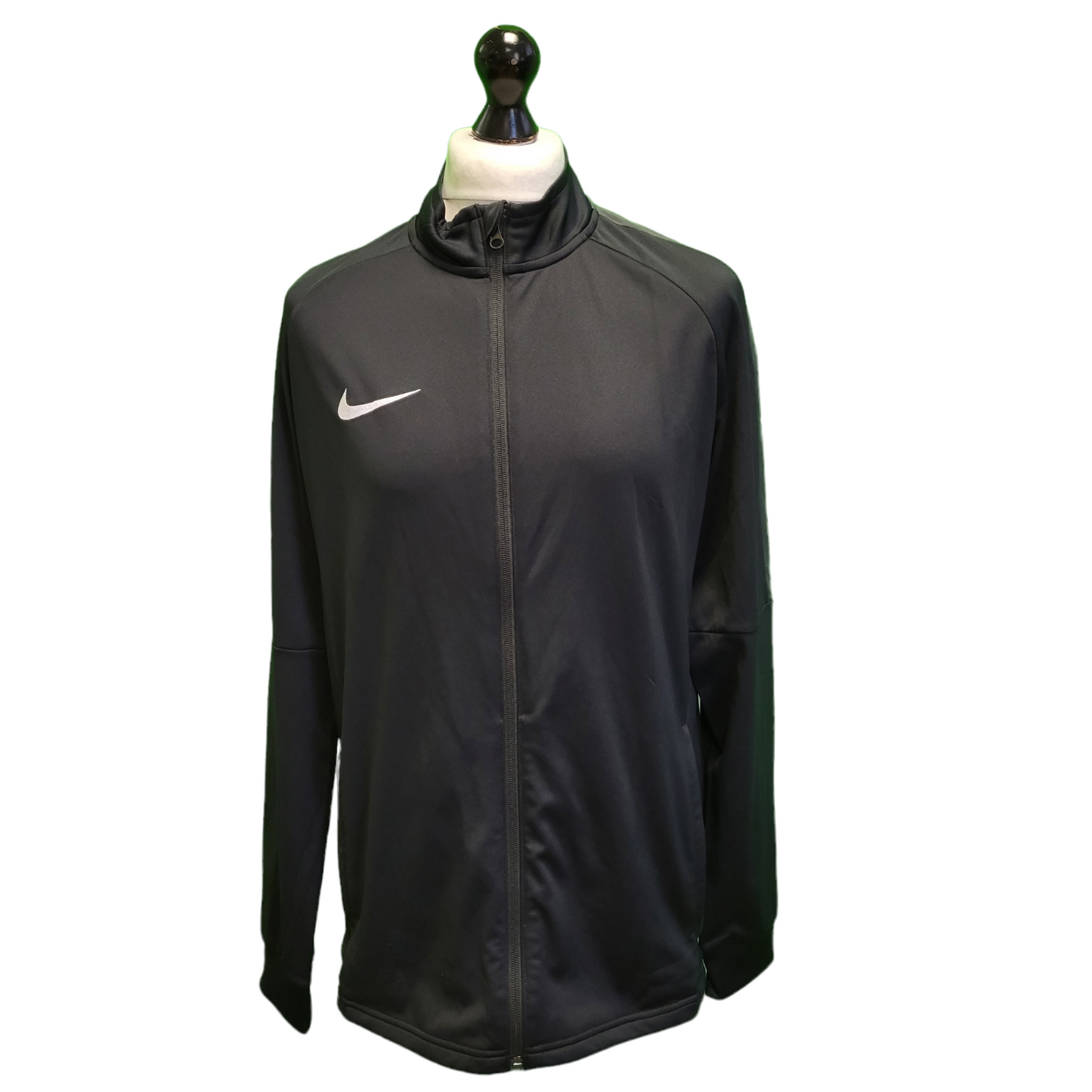 Nike Dri-Fit Black Long Sleeve Sports Tracksuit Top Men's UK L EU 54 H977