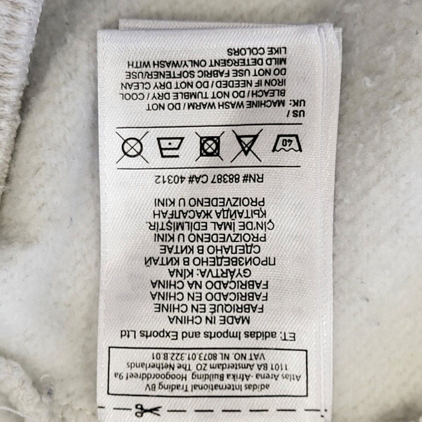Adidas Light Grey Round Neck Short Sleeve Sport Sweatshirt Women's UK 12 L G787