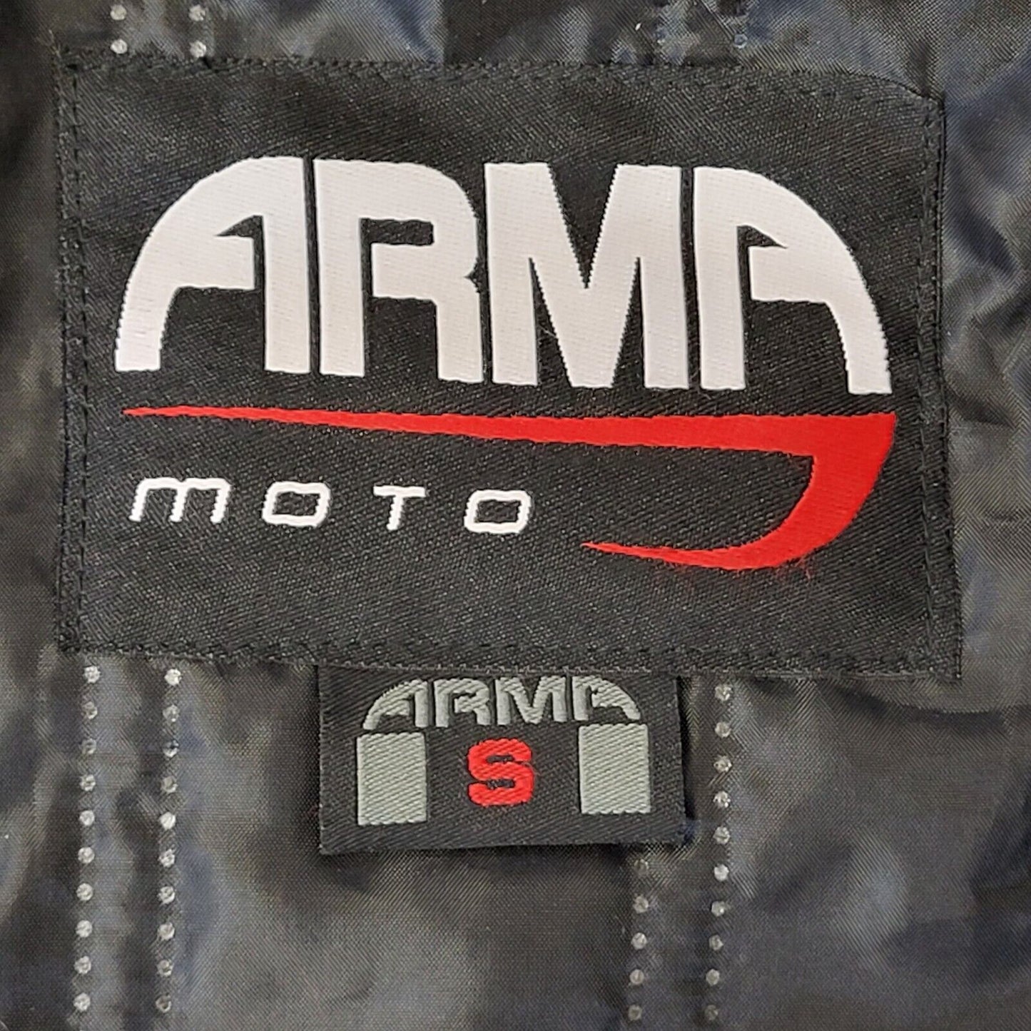Arma Moto Black Armoured Textile Motorbike Biker Jacket Uk Men's S Eu 46 G300