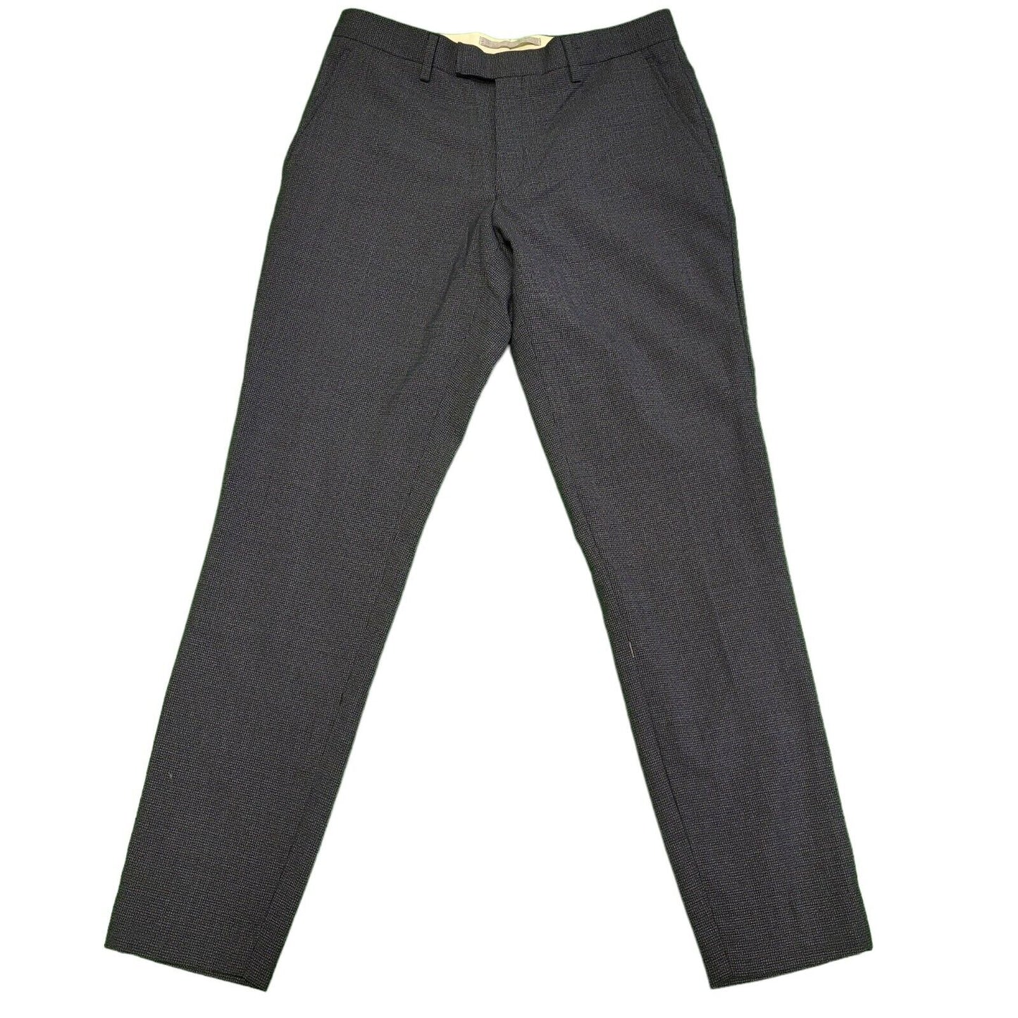 T.M.Lewin Blue Zipper Fly Tapered leg Dress Trousers Men's uk S W30 L30 H544