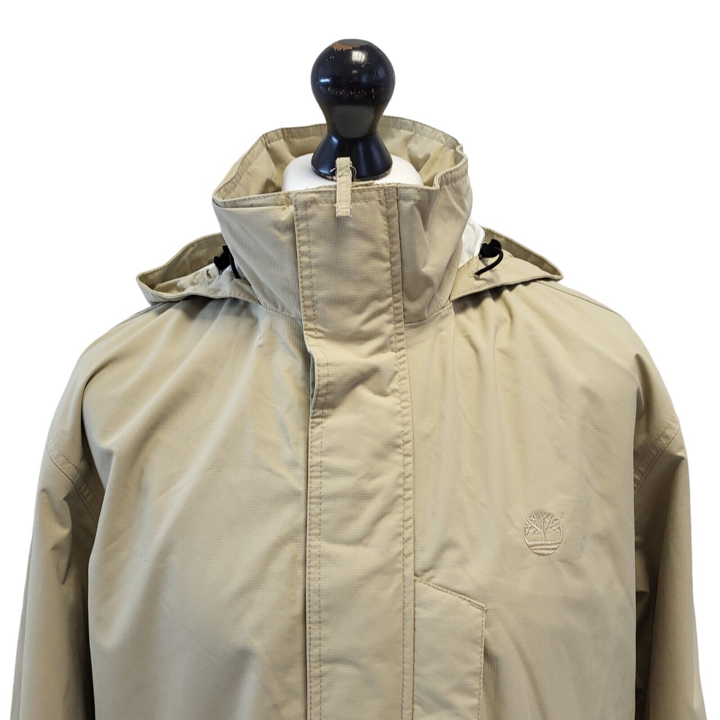 Timberland Beige Hooded Jacket Uk Men's Large G705