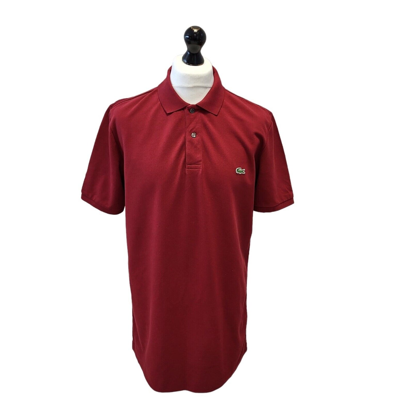 Lacoste Polo Top Red Short Sleeve Mens Size Uk 2XL G565
