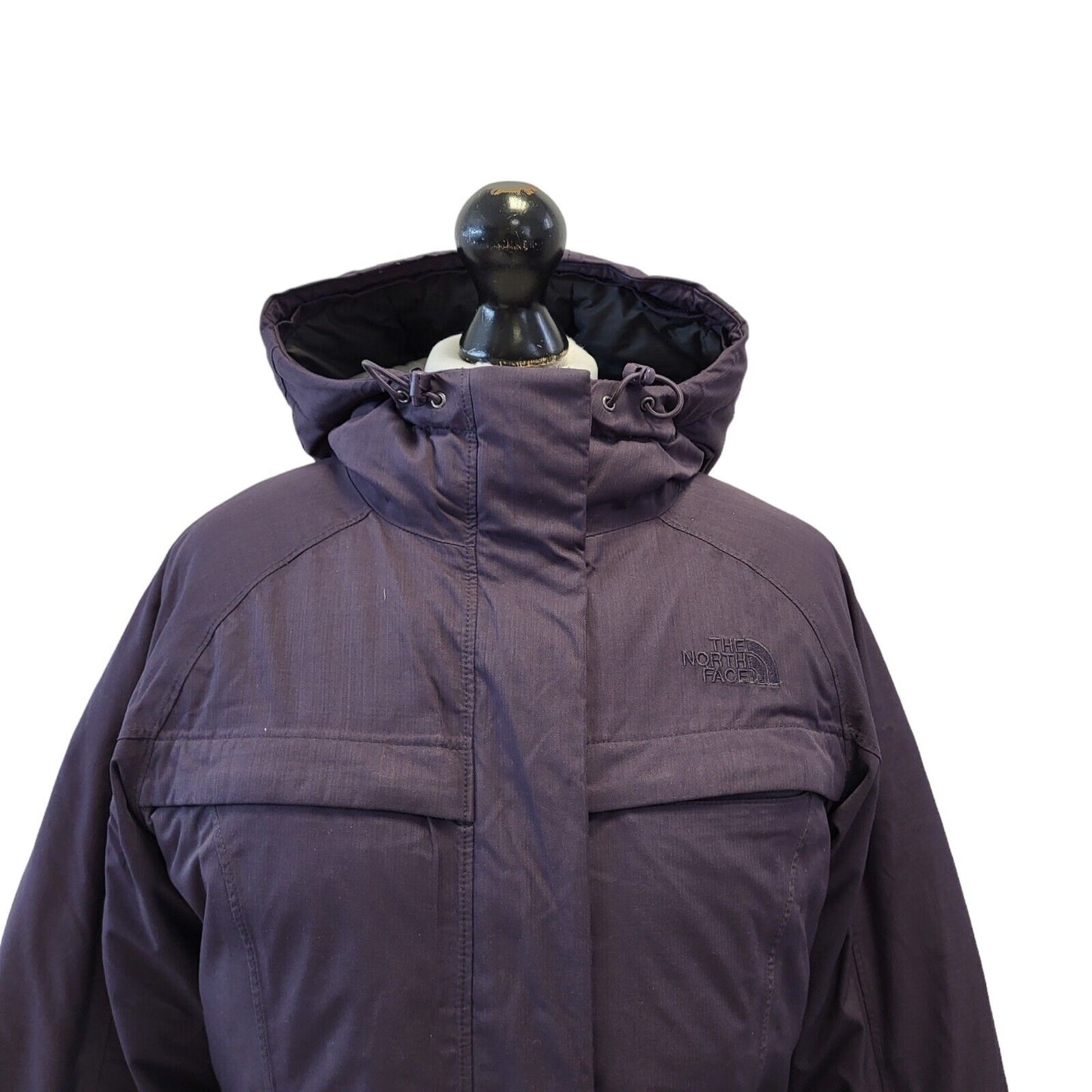 The North Face Purple Hooded Coat UK Women's Small G683