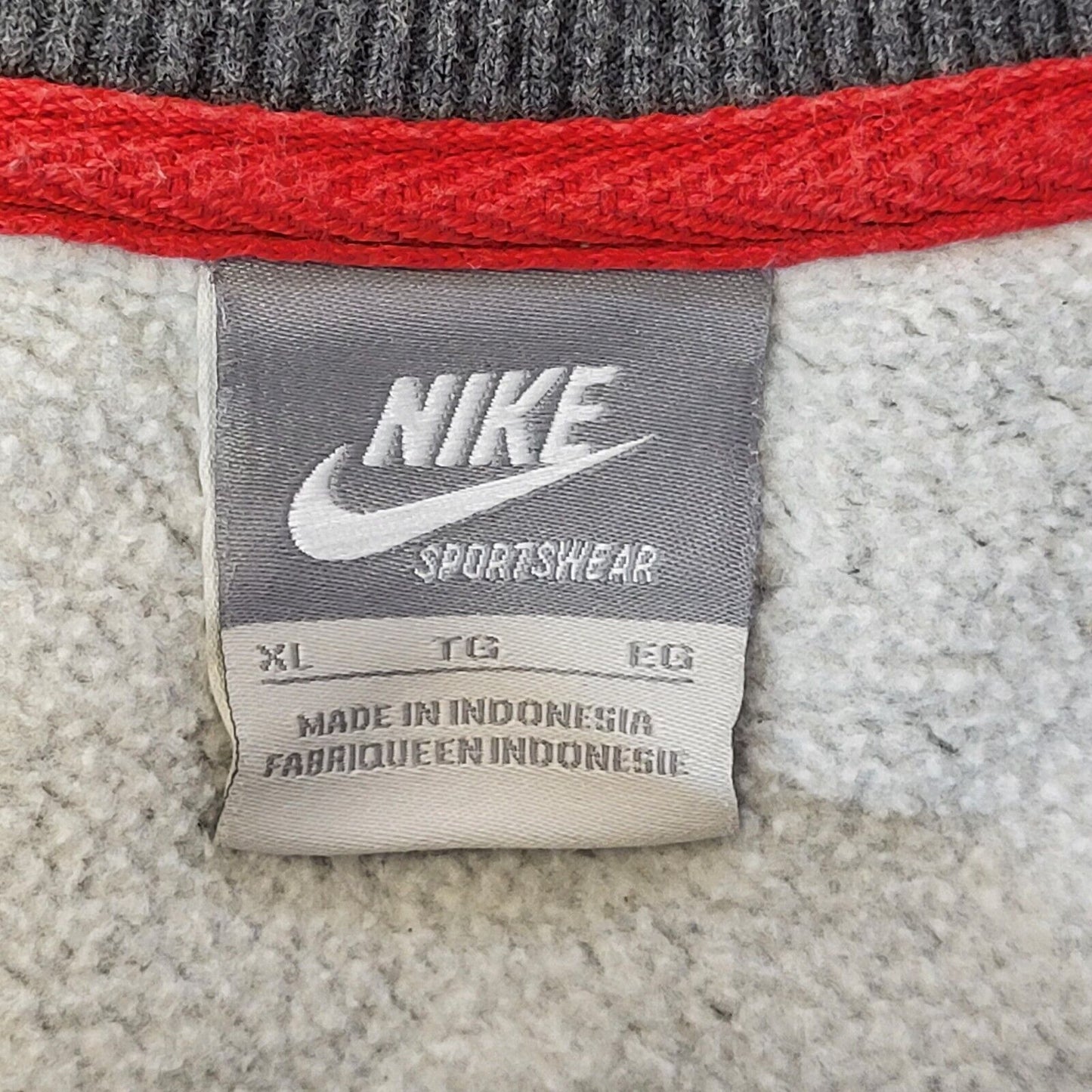 Nike Oregan Y2K Sweatshirt Crew Neck Grey Mens UK XL EU 56 G145