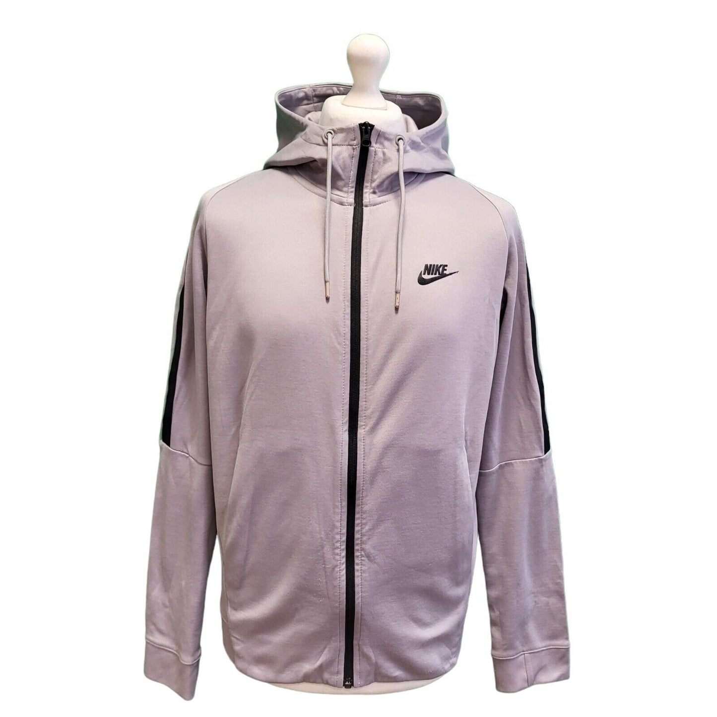 Nike Grey Zip Sports Tracksuit Hooded Top Jacket Men's uk M eu 50 H266