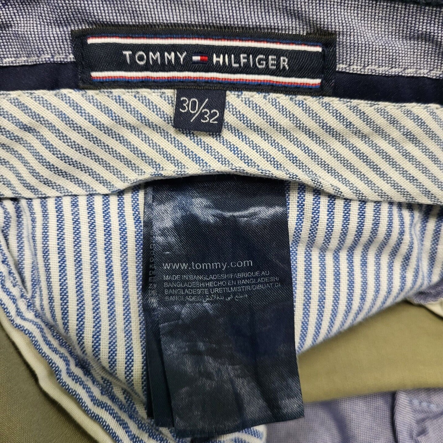 Tommy Hilfiger Beige Straight Leg Slim Chino Trousers Uk Men's S W30 L32 H770