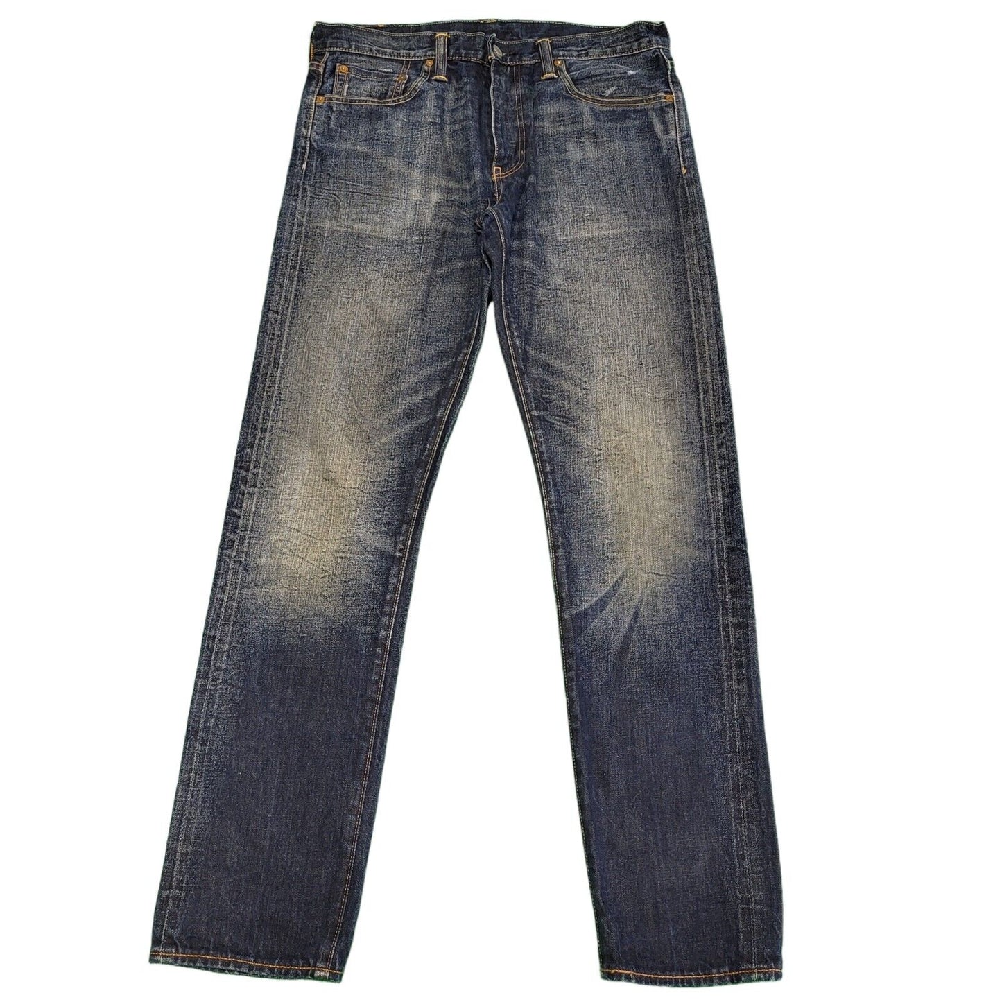 Levi's 508 Dark Blue Straight Leg Zipper Fly Denim Jeans Men's M W32 L32 H48