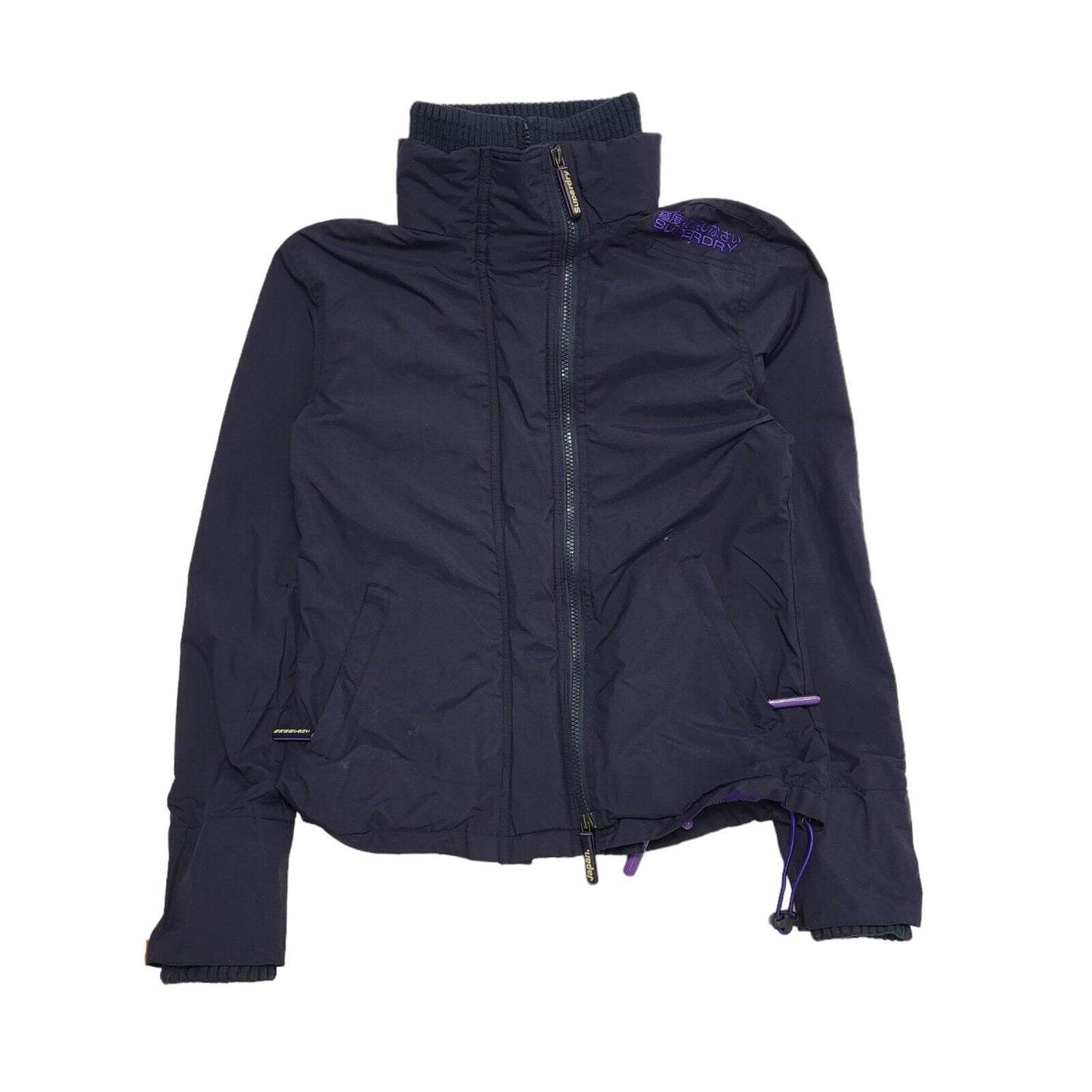 Superdry Wind Cheater Navy Blue Zipped Jacket Women's UK xS H608