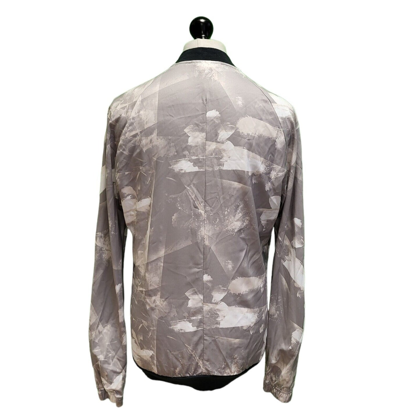 Adidas Grey White Camouflage Sports Track Jacket Men's UK M EU 50 H940
