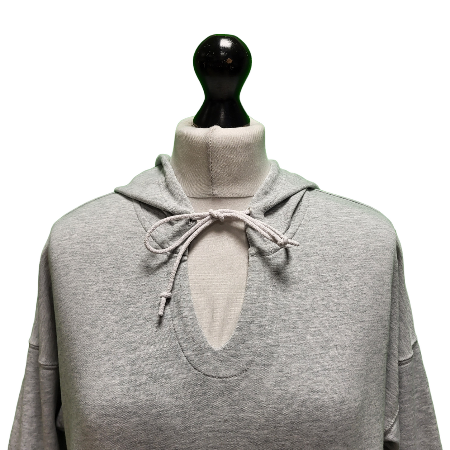 Nike Grey Drawstring Sweatshirt Hoodie Women's UK S 8 EU 36 H978