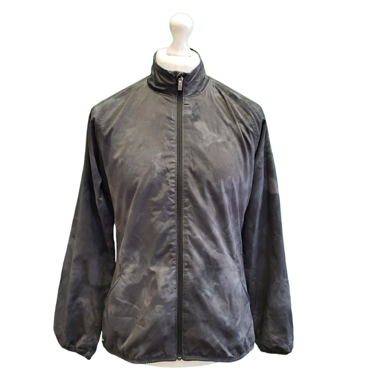 Adidas Golf Grey Zipped Sport Jacket Men's uk L eu 54 H270